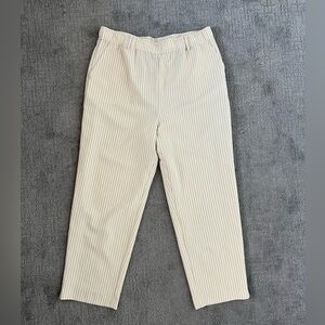 Alex Marie Seersucker Straight Leg Pull On Pants